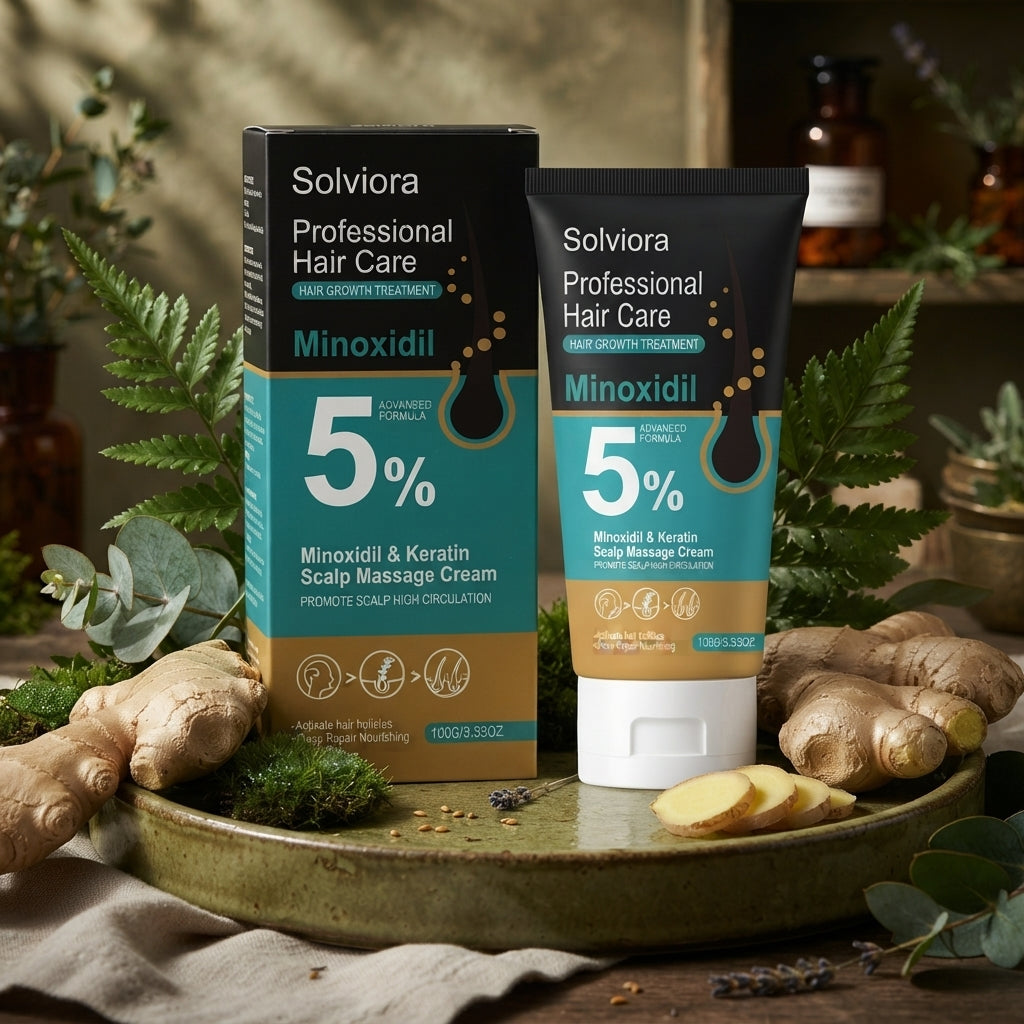 5% Minoxidil & Keratin Scalp Massage Cream for Hair Growth